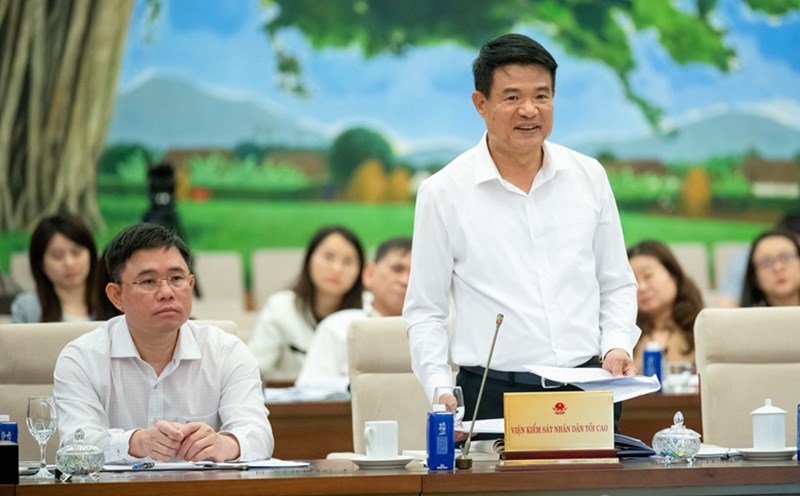 Director of the Supreme People's Procuracy Nguyen Huy Tien. Photo: quochoi.vn