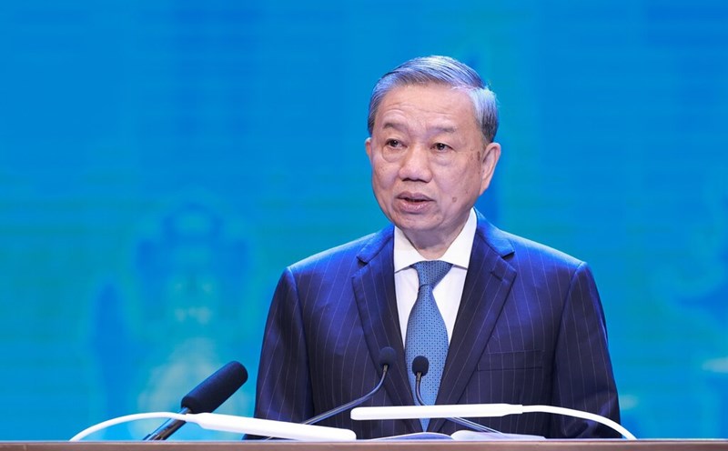 General Secretary To Lam spoke at the Summit of the Partner Forum because of the Green Growth and Global Target 2030 (P4G) for the fourth time. Photo: Hai Nguyen