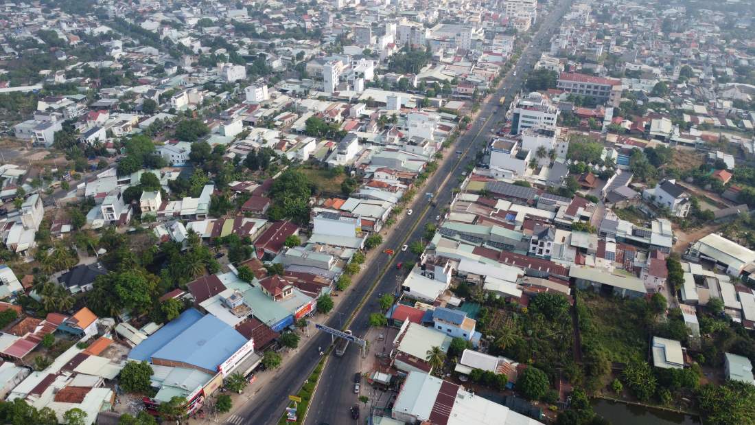 Binh Phuoc province currently has 111 communes and wards, after the arrangement, it is expected that there will be 42 communes and wards. Photo: Dinh Trong