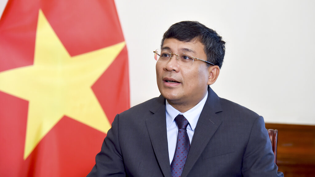 Permanent Deputy Minister of Foreign Affairs Nguyen Minh Vu answered an interview about the results of the visit of General Secretary and President of China Xi Jinping. Photo: Ministry of Foreign Affairs
