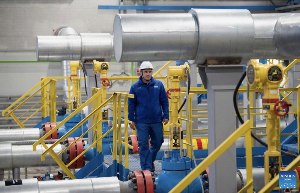 The Power of Siberia pipeline between Russia and China. Photo: Xinhua