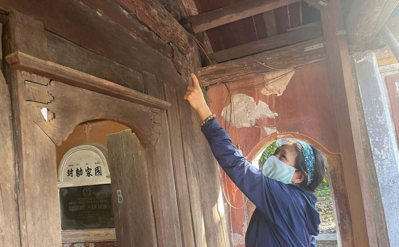 Dong Neo Pagoda in Tien Tien Commune (Hai Duong City) is seriously deteriorating. Photo: Mai Huong