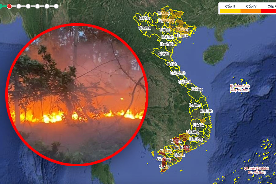 Mas de 100 areas en riesgo de incendios forestales: Alerta roja entre las maximas de sequia