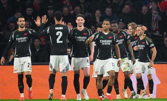 Arsenal eliminated Real Madrid thanks to their united team and outstanding individuals. Photo: AFP