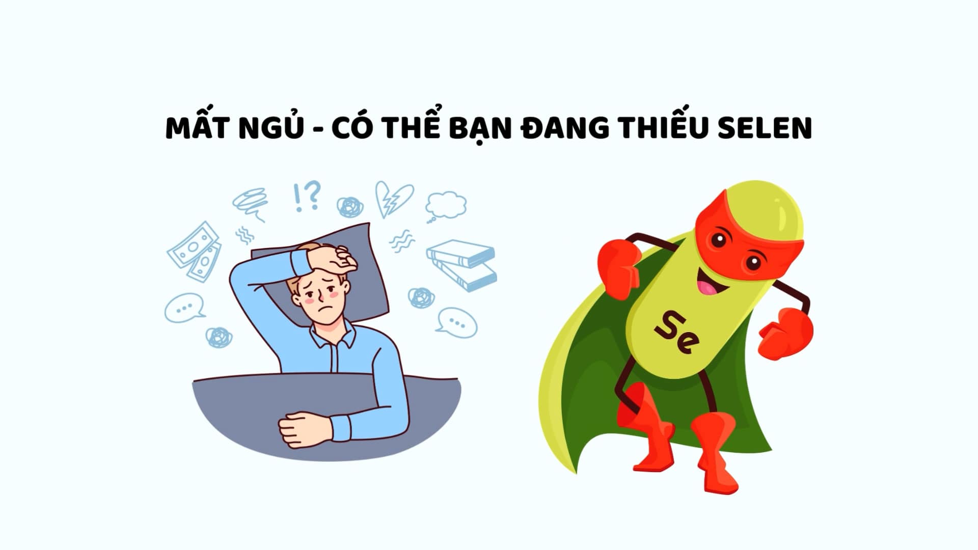 El sueño torpe, las inquietudes nocturnas pueden deberse a que no tienes suficiente de este compuesto. El dibujo: