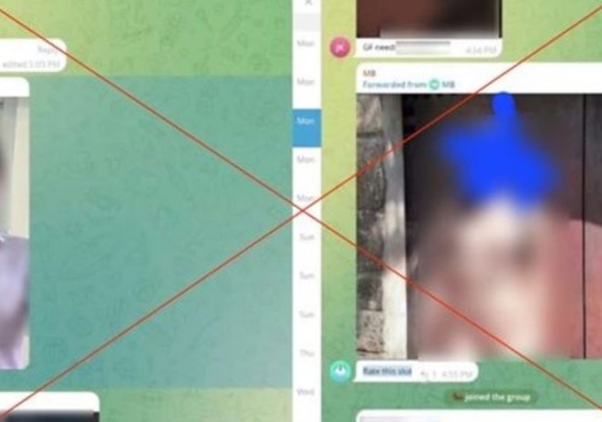 Images of some female high school students in Khanh Hoa being edited by male students in the school into sensitive photos spread on social networks. Photo: Huu Long