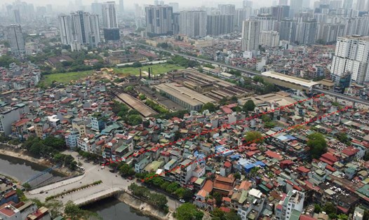 Vành đai 2,5 đoạn từ Nguyễn Trãi - Đầm Hồng dài 1,5km, đi qua 4 phường thuộc quận Thanh Xuân (Hà Nội). Ảnh: Vĩnh Hoàng