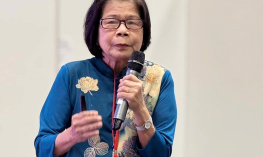 Bà Vũ Kim Hạnh - Chủ tịch Hội Doanh nghiệp Hàng Việt Nam Chất lượng cao: Không thể bỏ qua đối tượng bán sữa giả. Ảnh: Nhân vật cung cấp