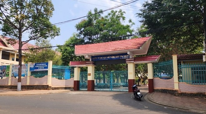 Un rincon de Buon Ma Thuot High School, provincia de Dak Lak, donde ocurrio el incidente. Foto: Bao Trung