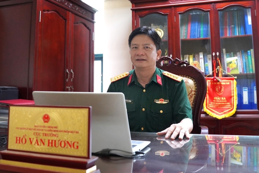 El coronel Ho Van Huan fue nombrado vicepresidente de la Comision de Bases del Gobierno. Imagen de la VGP