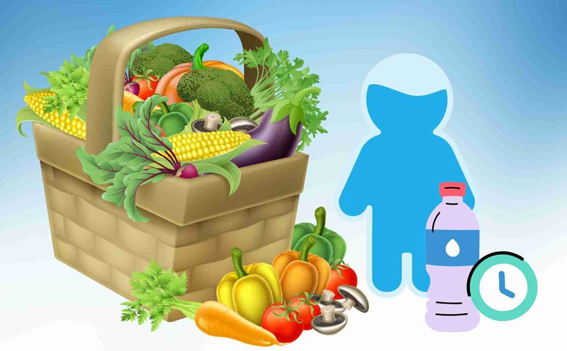 Vegetables and fruits help retain water effectively during the hot season. Graphics: Dinh Dinh