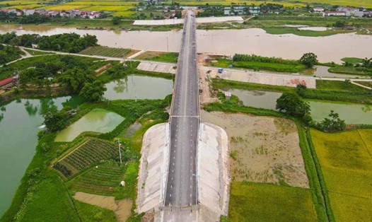 Dự án cầu Hà Bắc, nối Bắc Ninh - Bắc Giang dự kiến khởi công ngày 28.4. Ảnh: Vân Trường