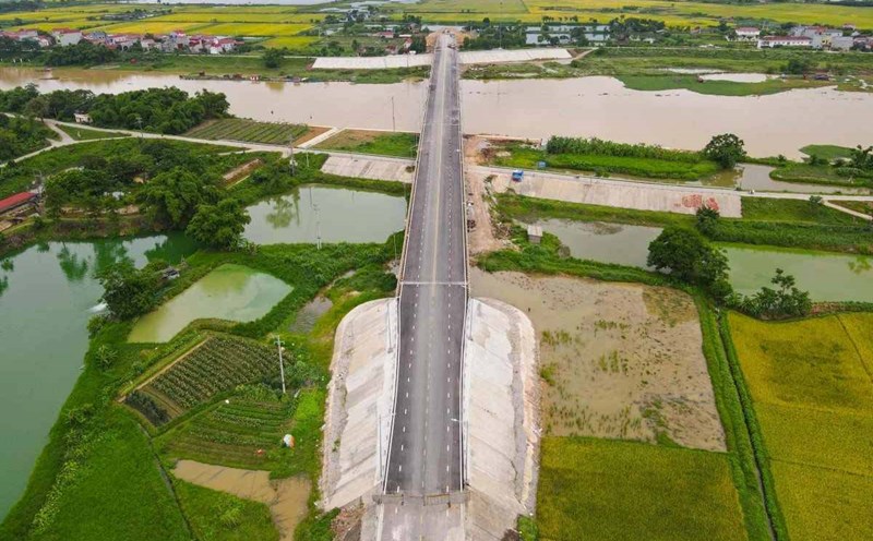 The Ha Bac bridge project, connecting Bac Ninh - Bac Giang, is expected to start construction on April 28. Photo: Van Truong