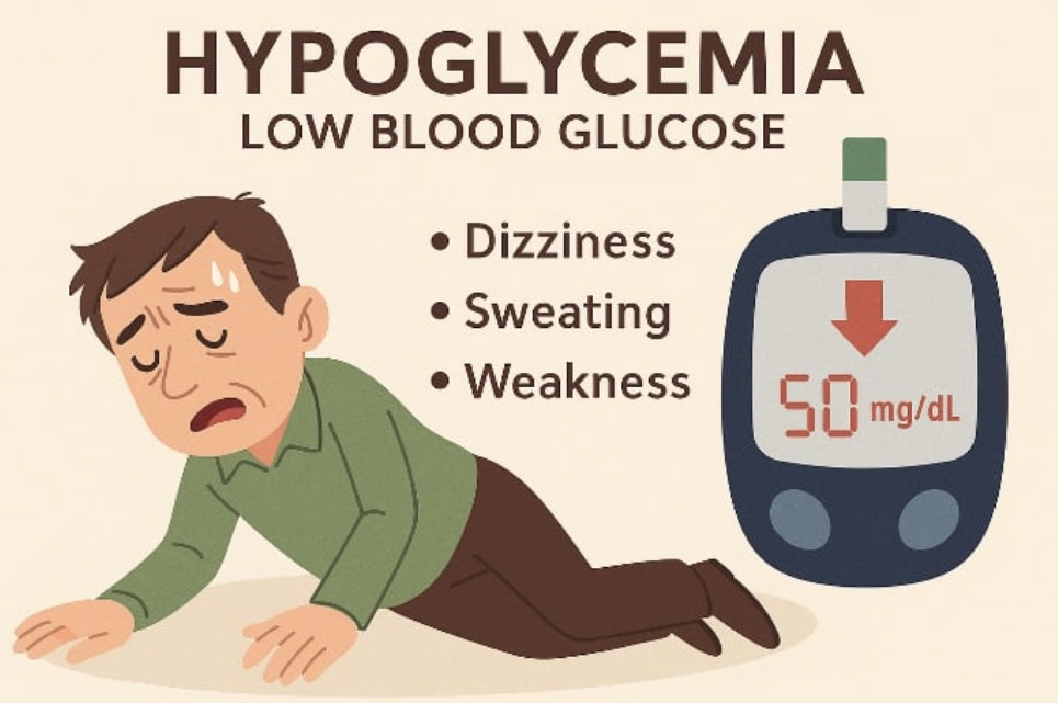 La glucemia es un sintoma de la diabetes. El dibujo de Hong Jiang