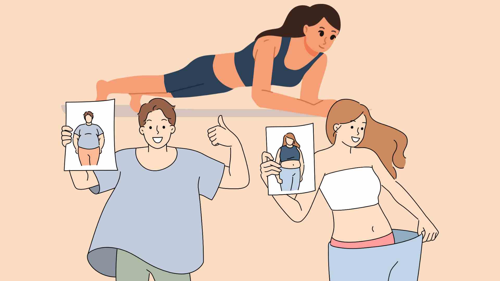 El plank es uno de los ejercicios mas simples pero extremadamente efectivos para perder grasa abdominal. Imagen de la pelicula