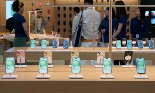 Apple tăng tốc sản xuất iPhone, iPad trong quý 2. Ảnh: Xinhua