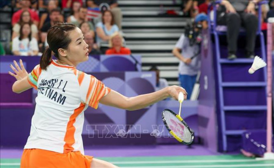 Tennis player Nguyen Thuy Linh. Photo: VNA