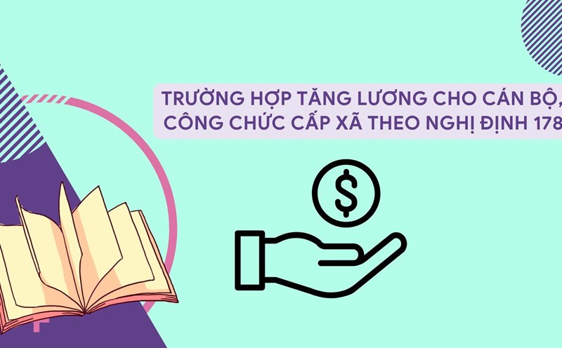 In case commune-level cadres and civil servants are entitled to salary increases according to Decree 178