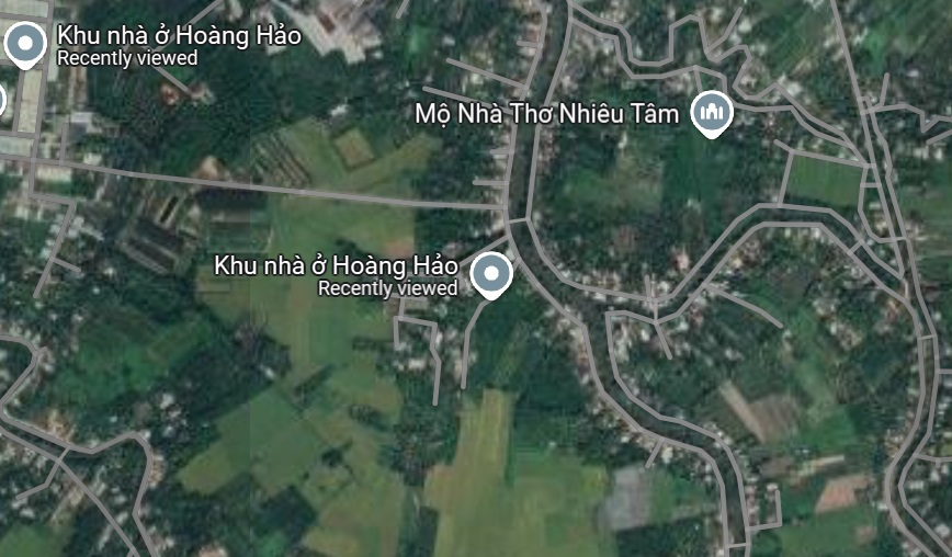 A corner of Thanh Duc commune, Long Ho district, Vinh Long province - where the Hoang Hao Housing Project is located is being investigated by the Government Inspectorate and proposed by the Ministry of Public Security. Photo: Google Maps