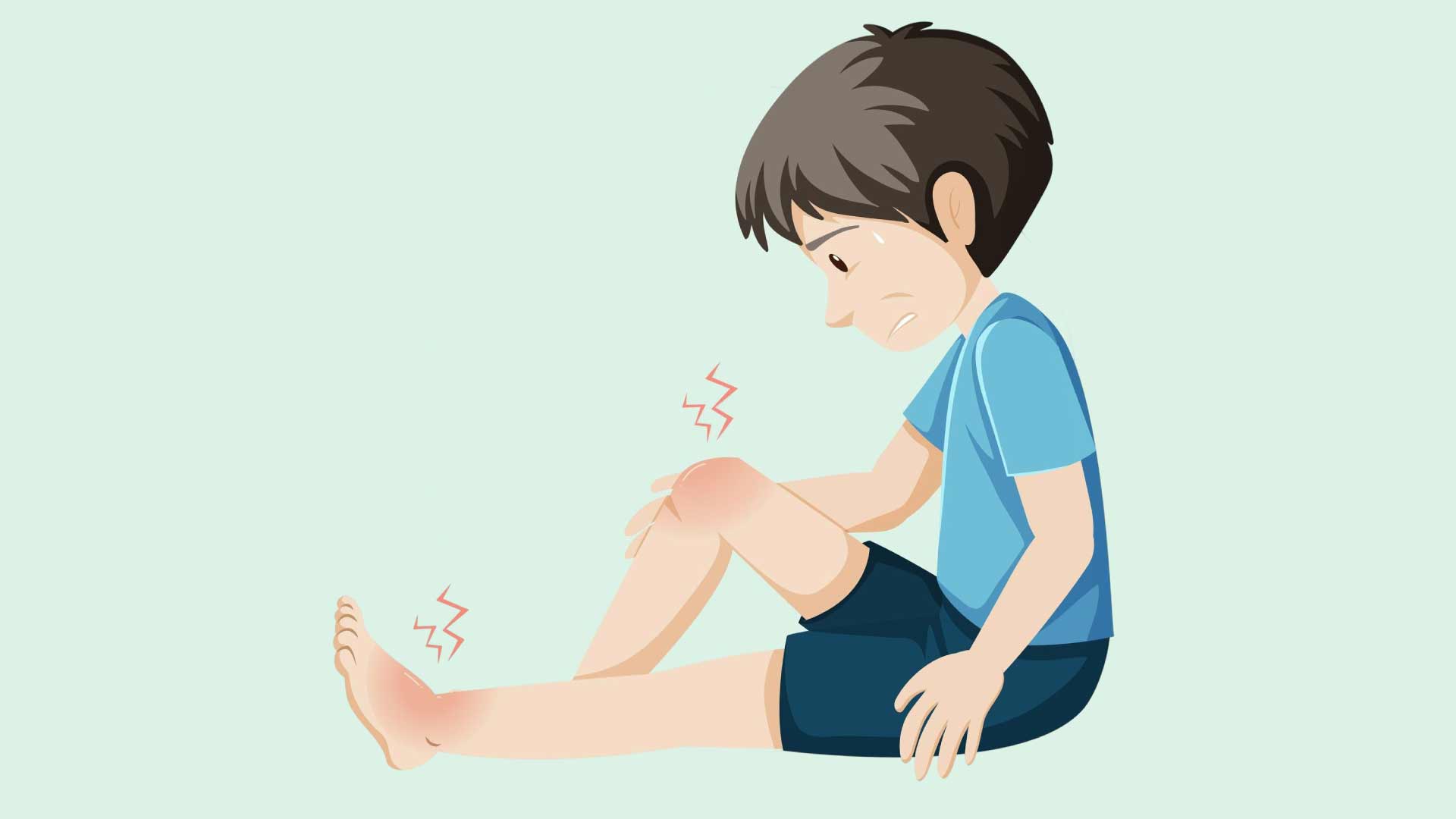 Causa comun de edema en los pies. El dibujo de la Virgen