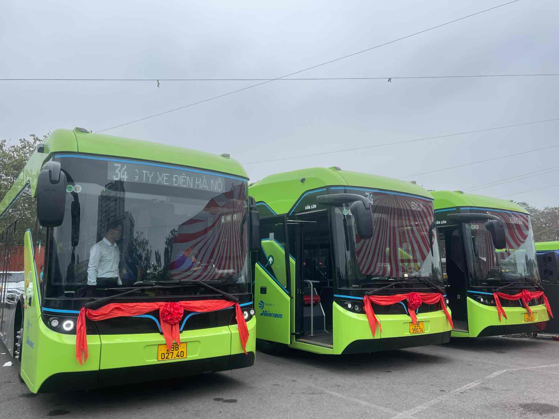 Hanoi opera oficialmente la linea de autobuses electricos numero 34. Imagen de la pagina web de la organizacion
