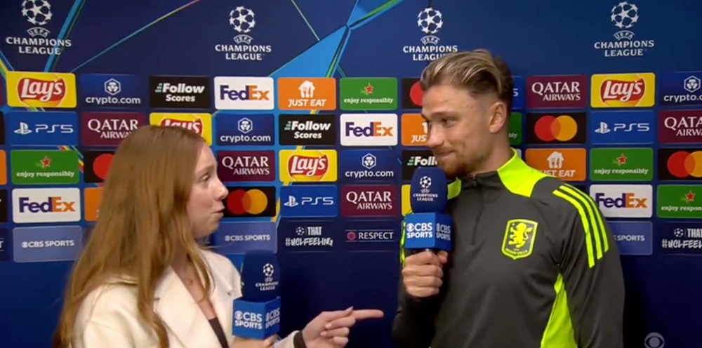 Hannah tung phong van Cash o tran tu ket luot di voi PSG. Anh: Cat tu video