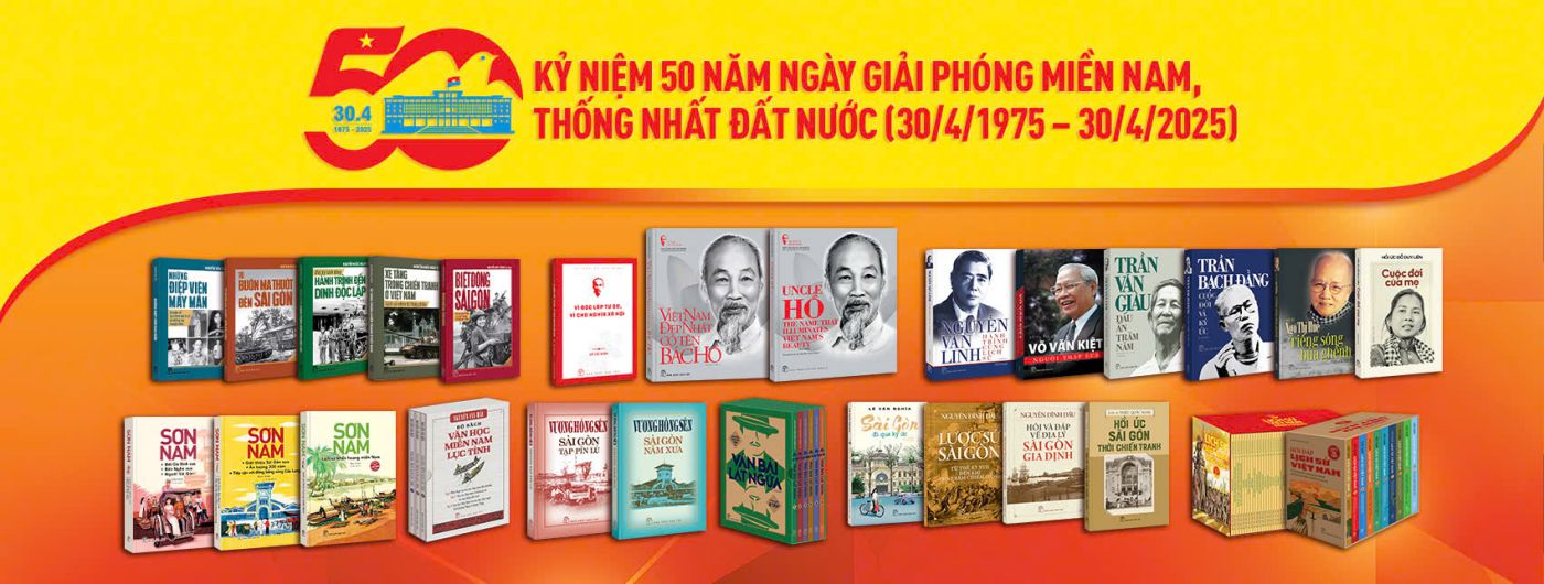 Bookcase Commemorating the 50th Anniversary of the Liberation of the South and National Reunification. Photo: Publishing House