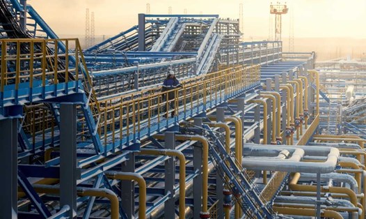 Hệ thống đường ống dẫn khí đốt Nga. Ảnh: Gazprom
