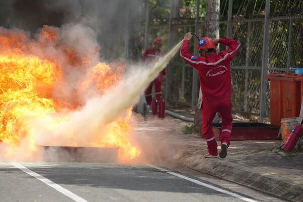 Phần thi tai Hôi thao ATVSLD-PCCN lần thứ XIV năm 2024. Anh: PV Power 