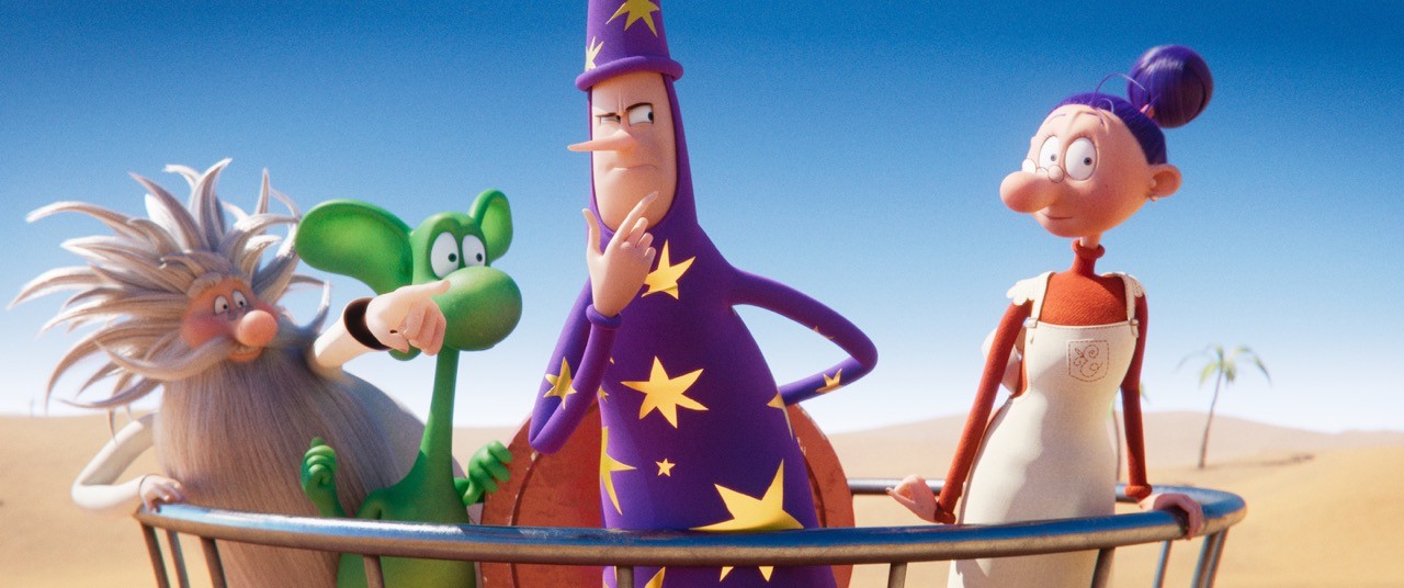 cartoon Green Dragon Travels Comic World. Photo: CGV