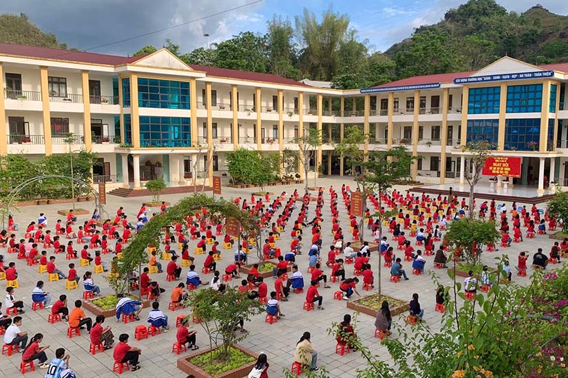 Lai Chau fue destituida de su cargo de Secretaria de Estado por la Sra. Nguyen Thi Phong. Imagen: Escuela Primaria Unida