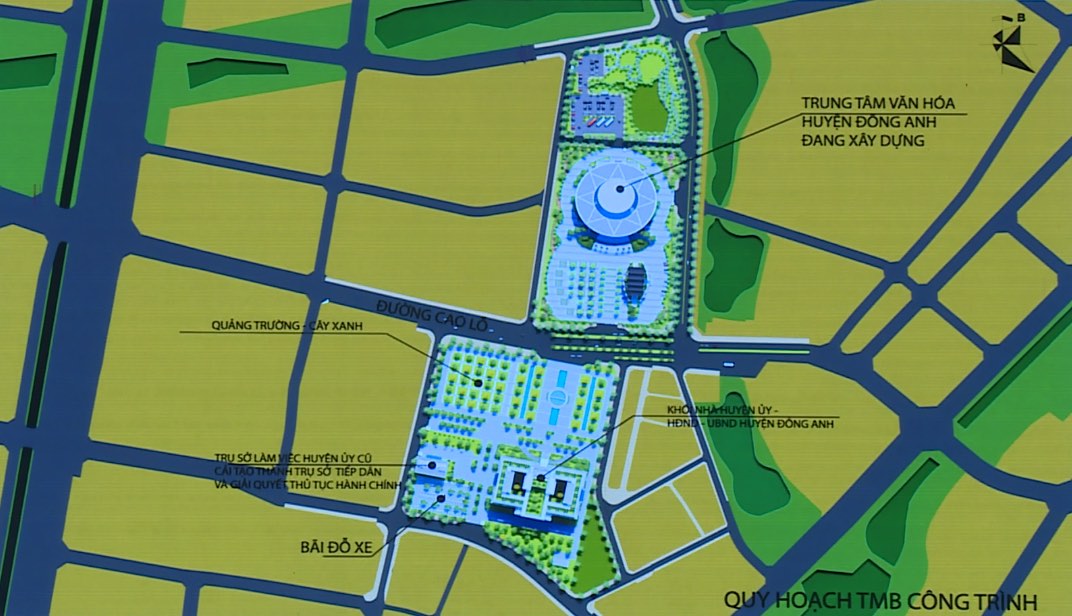 Dong Anh District Administrative Center Construction Project. Photo: Dong Anh District People's Committee