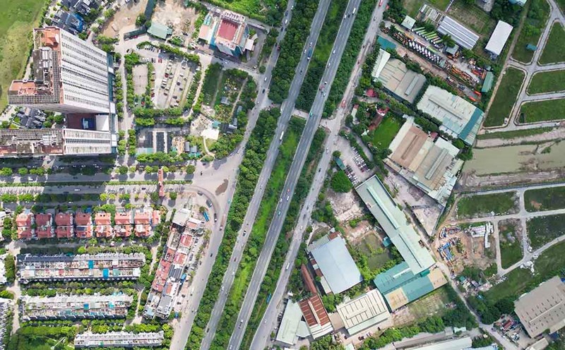 Location of the Ring Road 3.5 intersection with Thang Long Avenue (Hanoi). Photo: Huu Chanh