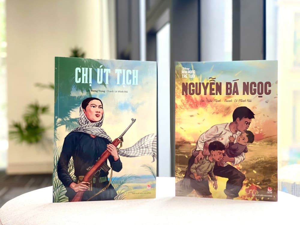 "Young Heroes" is a special publication of Kim Dong Publishing House for readers. Photo: Publishing House