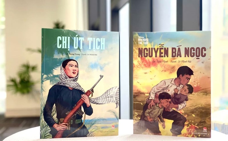 "Young Heroes" is a special publication of Kim Dong Publishing House for readers. Photo: Publishing House