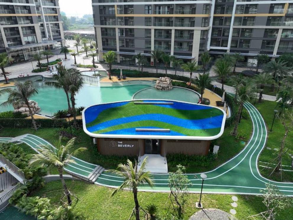 Tien ich noi khu tai The Beverly da hoan thien, san sang phuc vu cu dan.