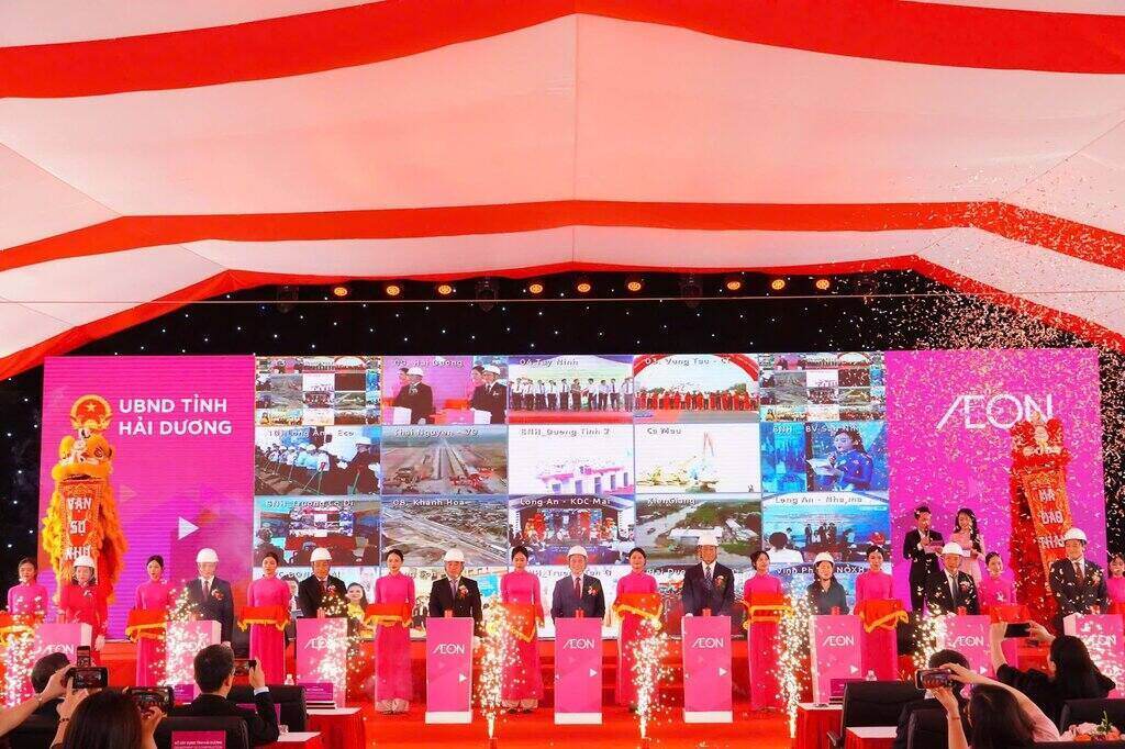 Trung tâm thương mại AEON Hải Dương chính thức khởi công. Ảnh: Trung tâm Văn hóa, Thể thao và Truyền thông TP Hải Dương
