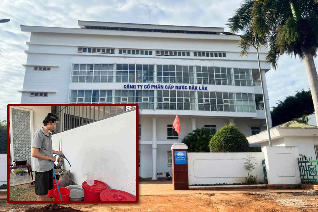 Dak Lak Water Supply Joint Stock Company (Dakwaco) is "using the pagoda" of the water pipeline system invested in and built by the State. Photo: Bao Trung