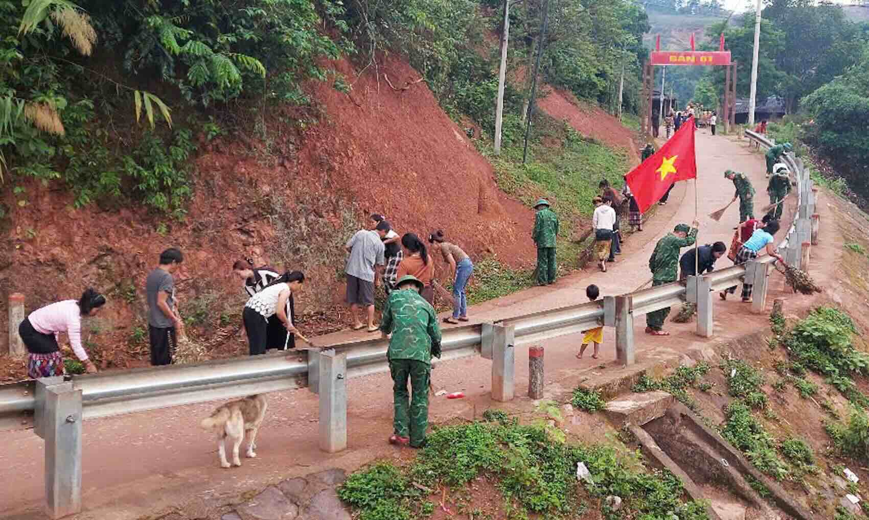 "Saturday Home Village" program in Quang Binh province. Photo: Border Guard