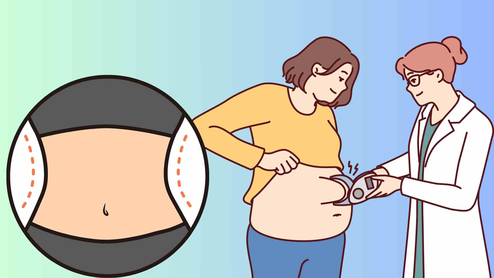 El cuidado eficaz de la piel abdominal no solo ayuda a la suavidad de la piel sino que tambien mejora la firmeza y la salud de la piel. Imagen de la pelicula