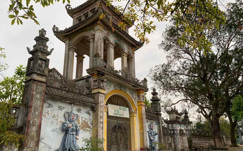 Phuc Chi Pagoda (Yen Thang Commune, Y Yen District, Nam Dinh Province) is associated with the national resistance war. Photo: Ha Vi