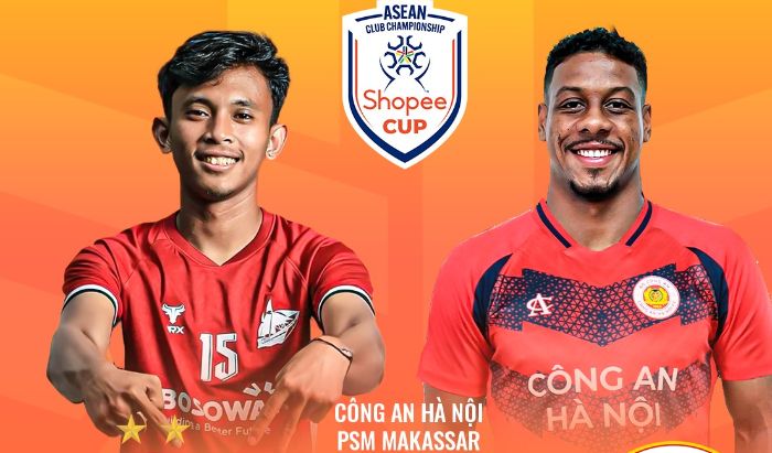 La Policia de Hanoi se enfrenta al PSM Makassar en la semifinal de la Copa C1 de Sudeste Asiatico 2024-2025. Imagen de FPT Play