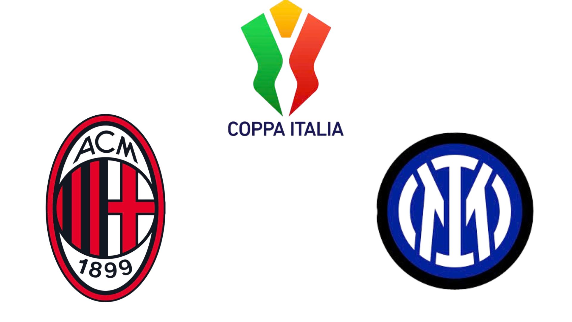AC Milan vs Inter Milan in Coppa Italia. Graphics: Van An