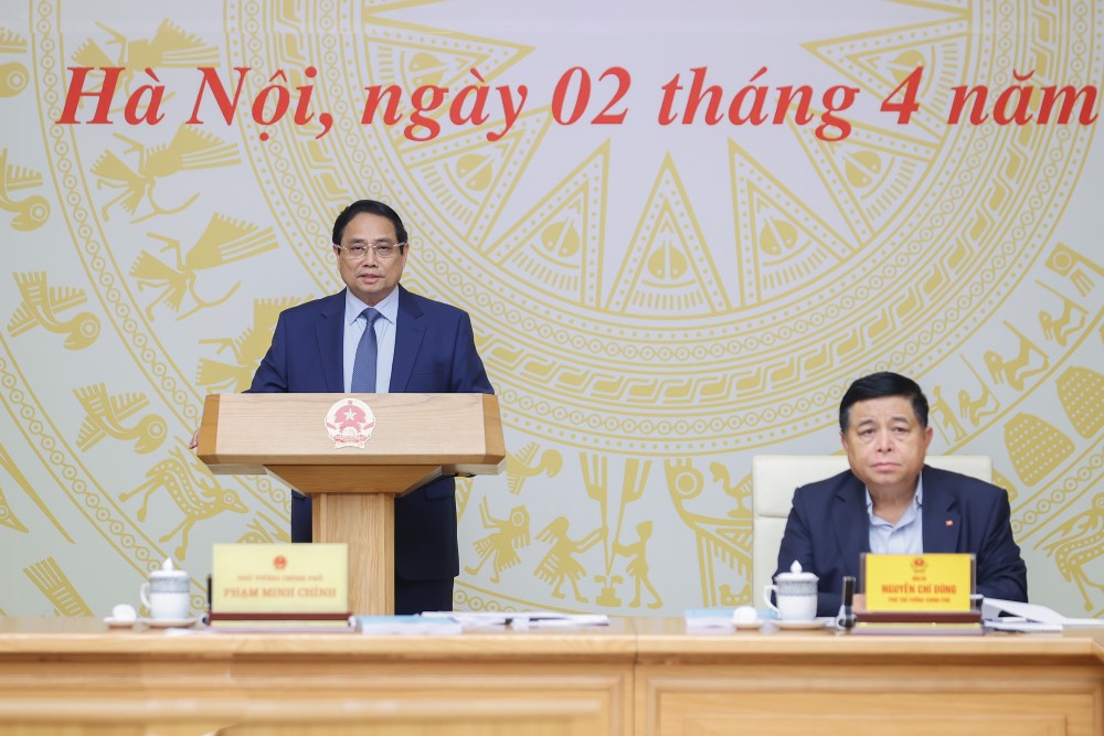 Politburo member and Prime Minister Pham Minh Chinh emphasized the need to place trust, hope, create motivation, inspire, and create a turning point in private economic development. Photo: VGP/Nhat Bac