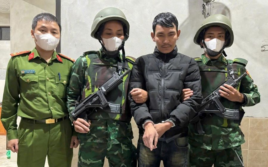 Hung was arrested for illegal possession of drugs. Photo: Dinh Tien