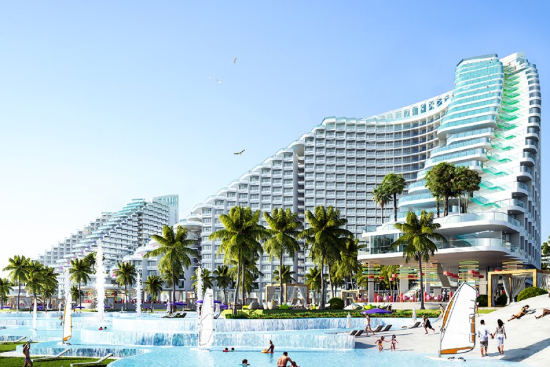 The inspectorate pointed out many violations and problems in the appraisal of The Arena project (Nha Trang City, Khanh Hoa). Illustrative photo: Perspective of The Arena project