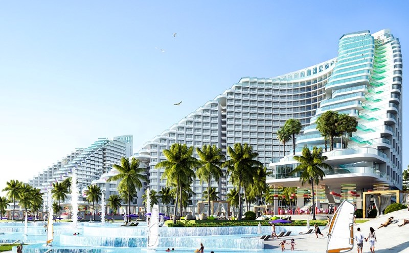 The inspectorate pointed out many violations and problems in the appraisal of The Arena project (Nha Trang City, Khanh Hoa). Illustrative photo: Perspective of The Arena project