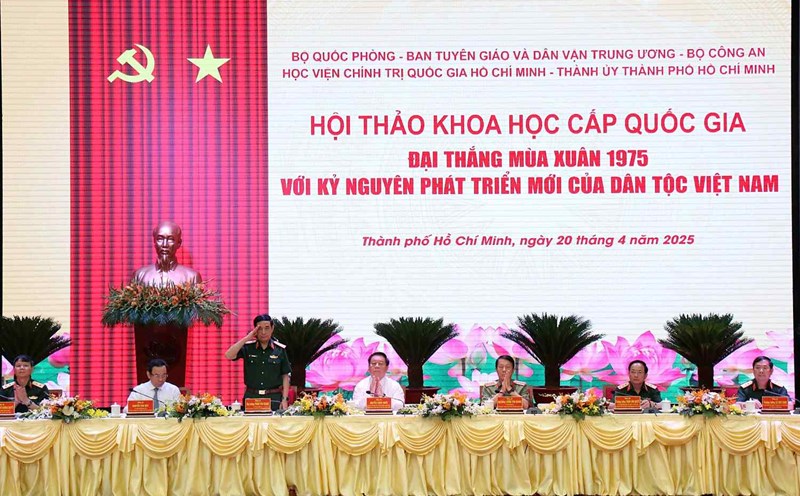 Opening of the 1975 Spring Victory Conference with a new era of development for the Vietnamese people. Photo: Minh Quan