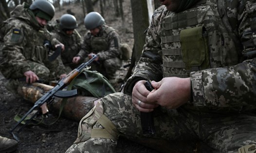 Một lữ đoàn Ukraina trên chiến trường. Ảnh: AFP