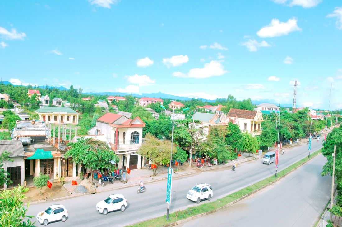 After the merger, there will be 5 communes in Trieu Phong district of Quang Tri province. Photo: Thanh Vu